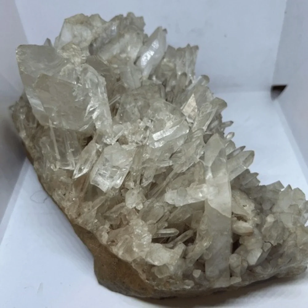 Six Plus Pound Many Points Quartz on Matrix Museum Quality Cabinet Specimen